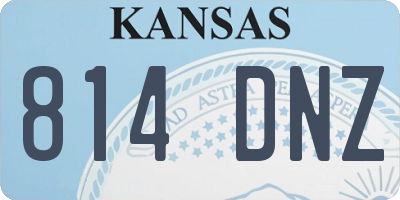 KS license plate 814DNZ