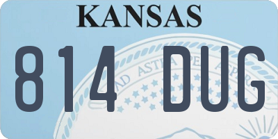 KS license plate 814DUG