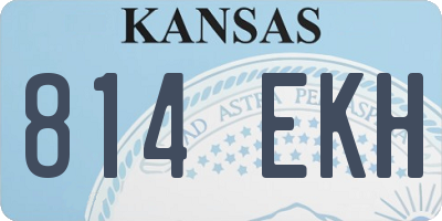 KS license plate 814EKH