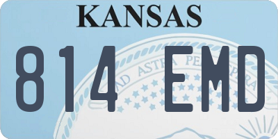 KS license plate 814EMD