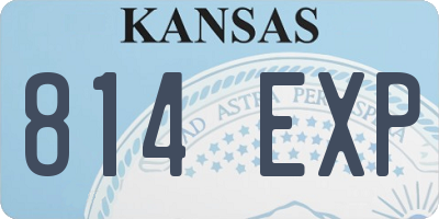KS license plate 814EXP