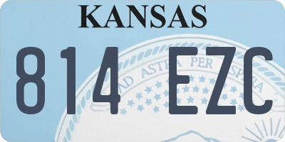 KS license plate 814EZC