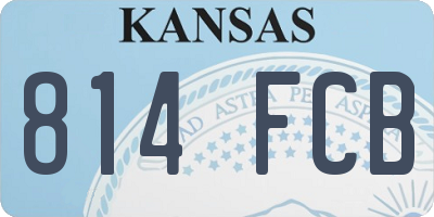 KS license plate 814FCB