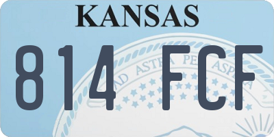 KS license plate 814FCF