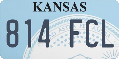 KS license plate 814FCL