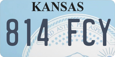 KS license plate 814FCY