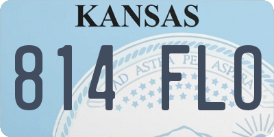 KS license plate 814FLO