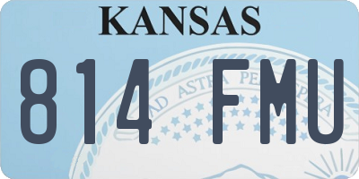 KS license plate 814FMU