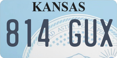 KS license plate 814GUX