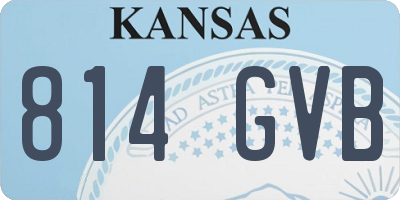 KS license plate 814GVB