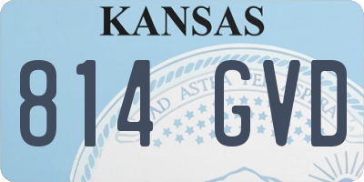 KS license plate 814GVD