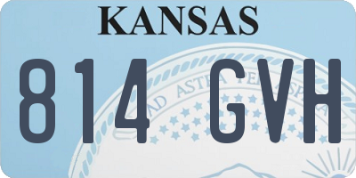 KS license plate 814GVH