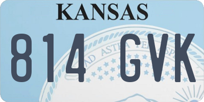 KS license plate 814GVK
