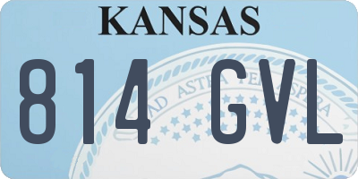 KS license plate 814GVL