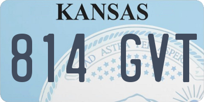 KS license plate 814GVT