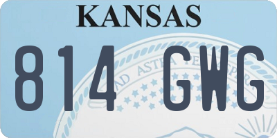 KS license plate 814GWG