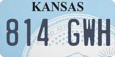 KS license plate 814GWH