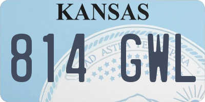 KS license plate 814GWL