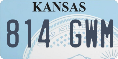 KS license plate 814GWM