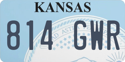 KS license plate 814GWR