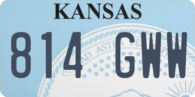 KS license plate 814GWW