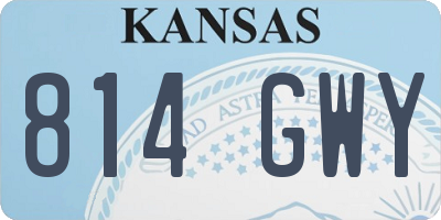 KS license plate 814GWY
