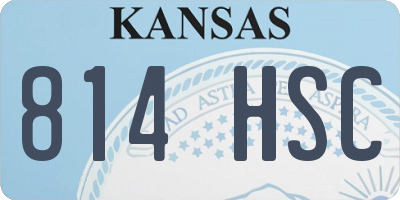 KS license plate 814HSC