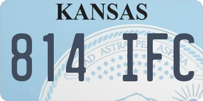 KS license plate 814IFC