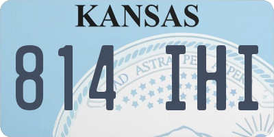 KS license plate 814IHI