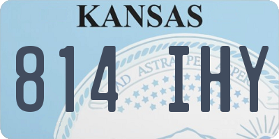 KS license plate 814IHY