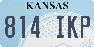 KS license plate 814IKP