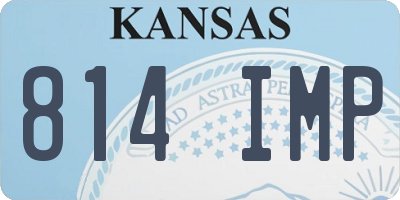 KS license plate 814IMP