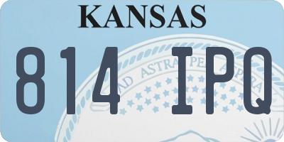 KS license plate 814IPQ