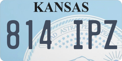 KS license plate 814IPZ