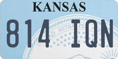 KS license plate 814IQN