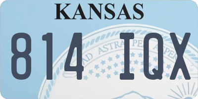 KS license plate 814IQX