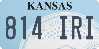 KS license plate 814IRI