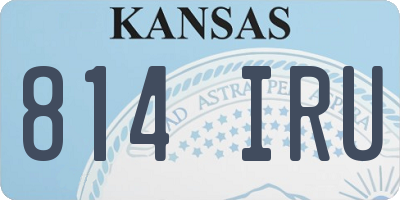 KS license plate 814IRU