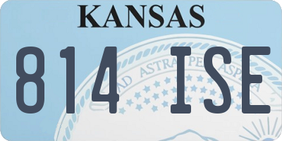 KS license plate 814ISE