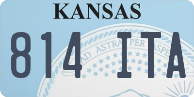 KS license plate 814ITA