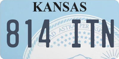 KS license plate 814ITN