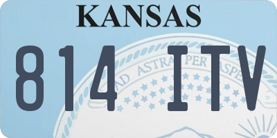 KS license plate 814ITV
