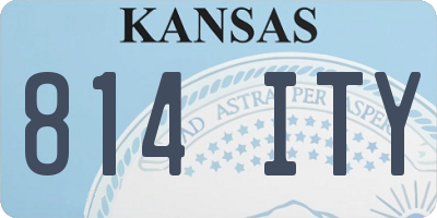 KS license plate 814ITY