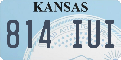 KS license plate 814IUI