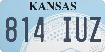 KS license plate 814IUZ