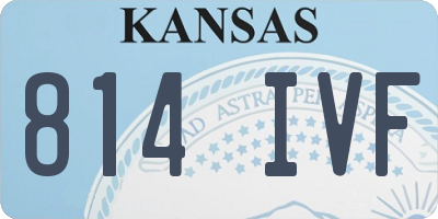 KS license plate 814IVF