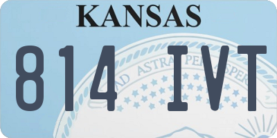 KS license plate 814IVT