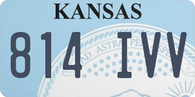 KS license plate 814IVV