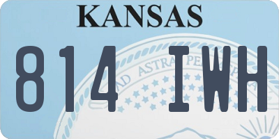 KS license plate 814IWH