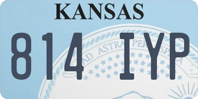 KS license plate 814IYP